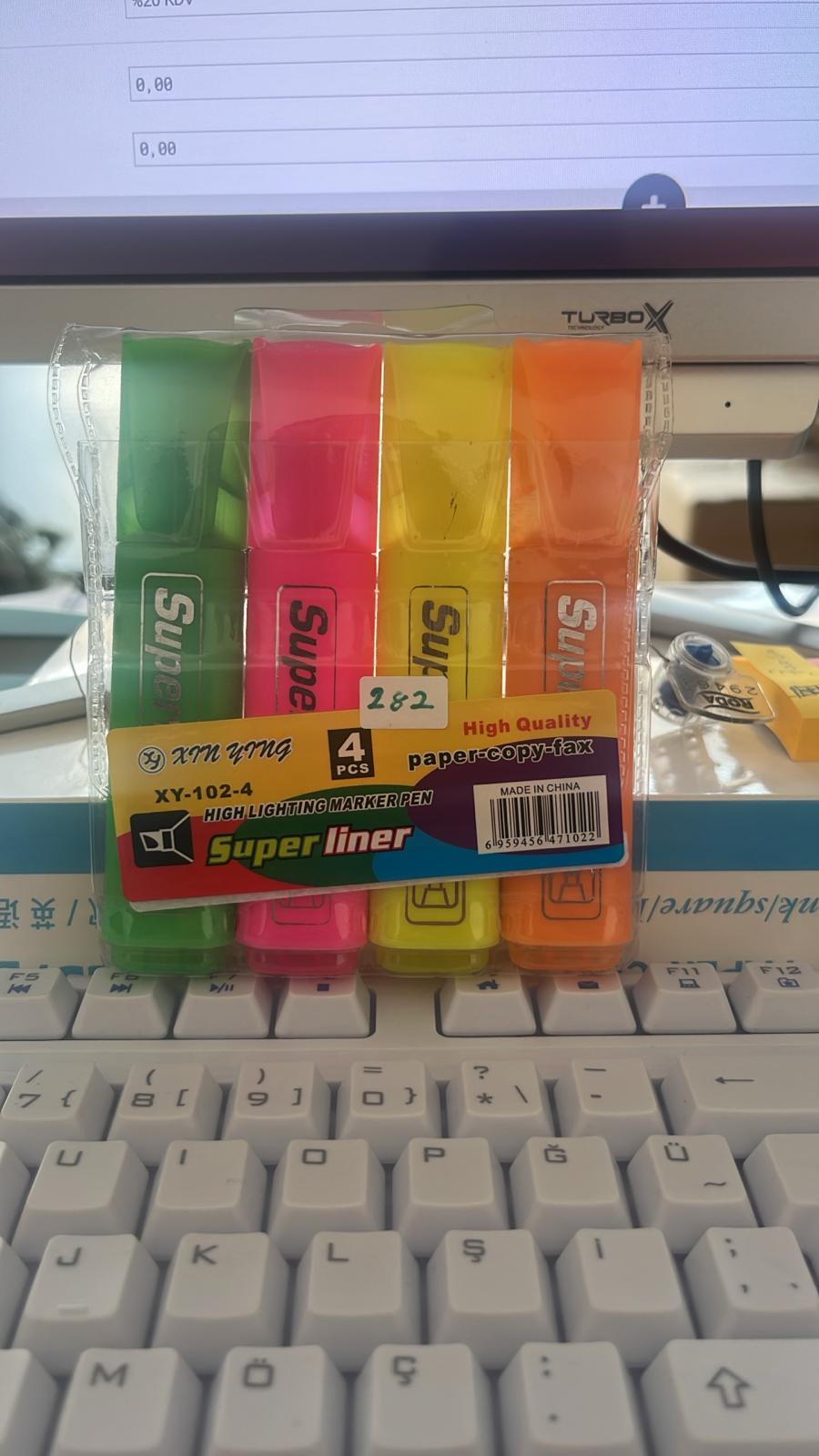 XIN YING 4'LÜ FOSFORLU KALEM SETİ