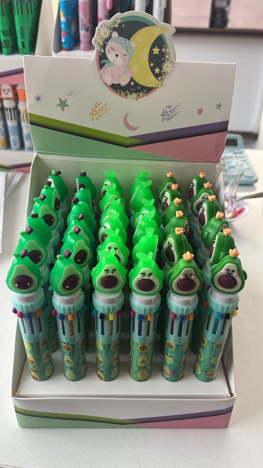 TOMBUL AVAKADO BAŞLIKLI ÇOKLU TÜKENMEZ KALEM