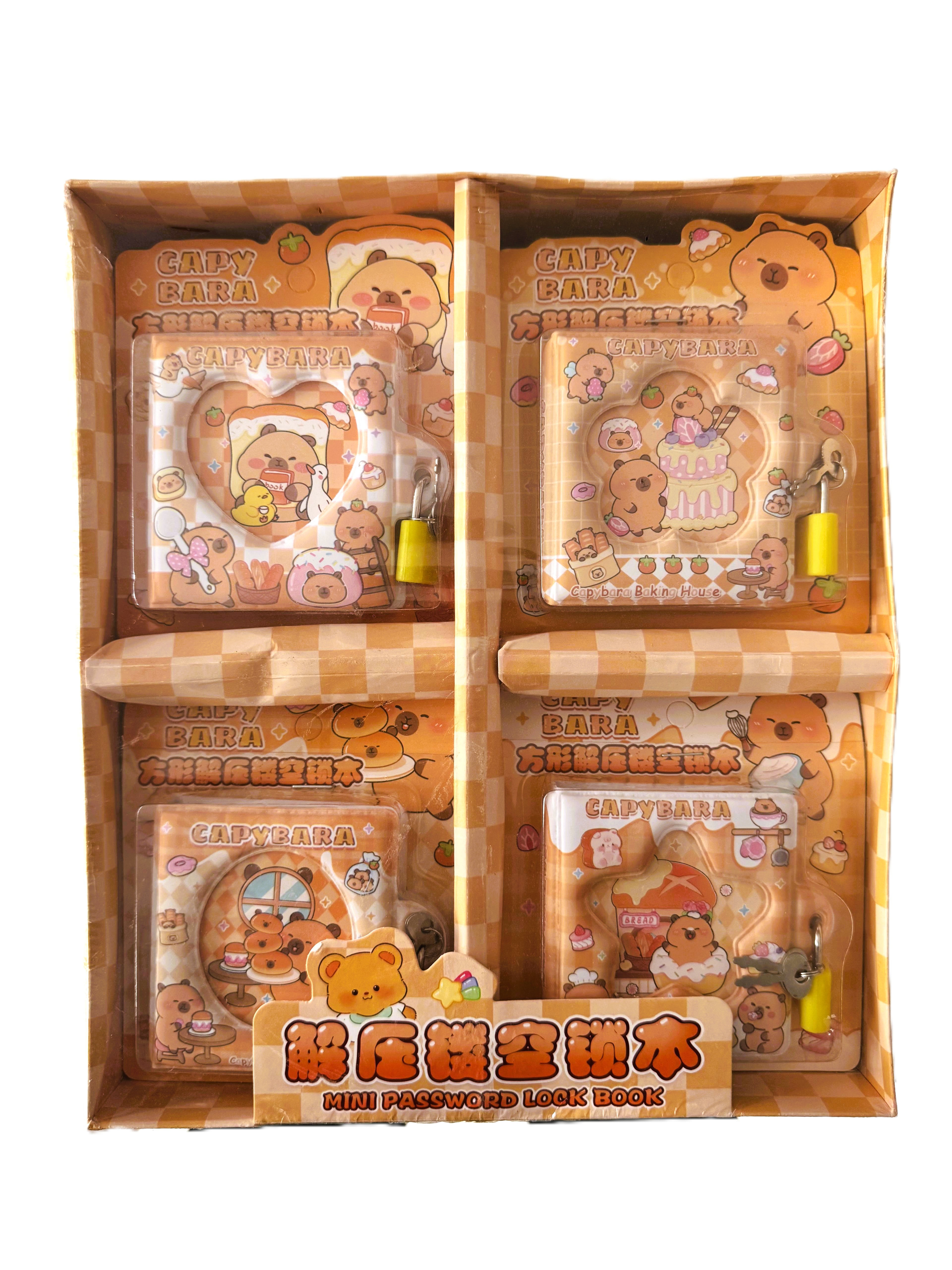 CAPİBARA MİNİ KİLİTLİ DEFTER