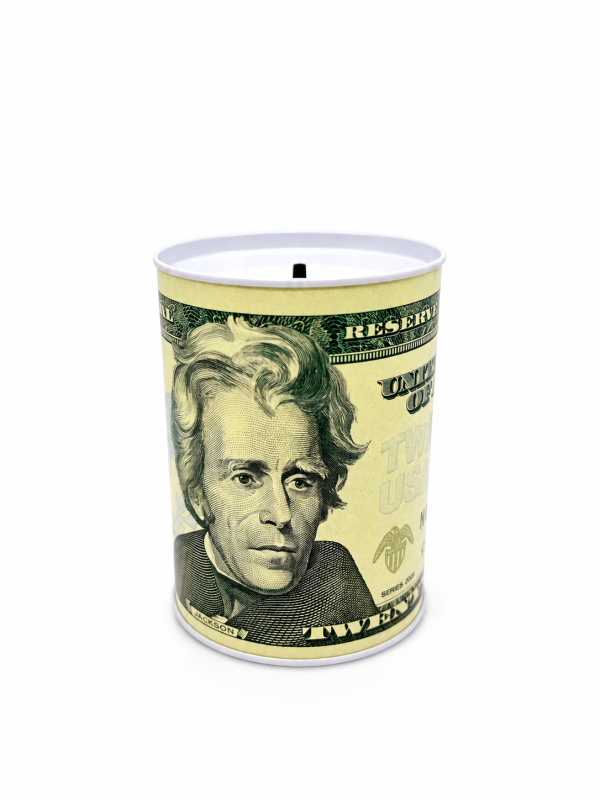 SİLİNDİR PARA DESENLİ (B.BOY) KUMBARA