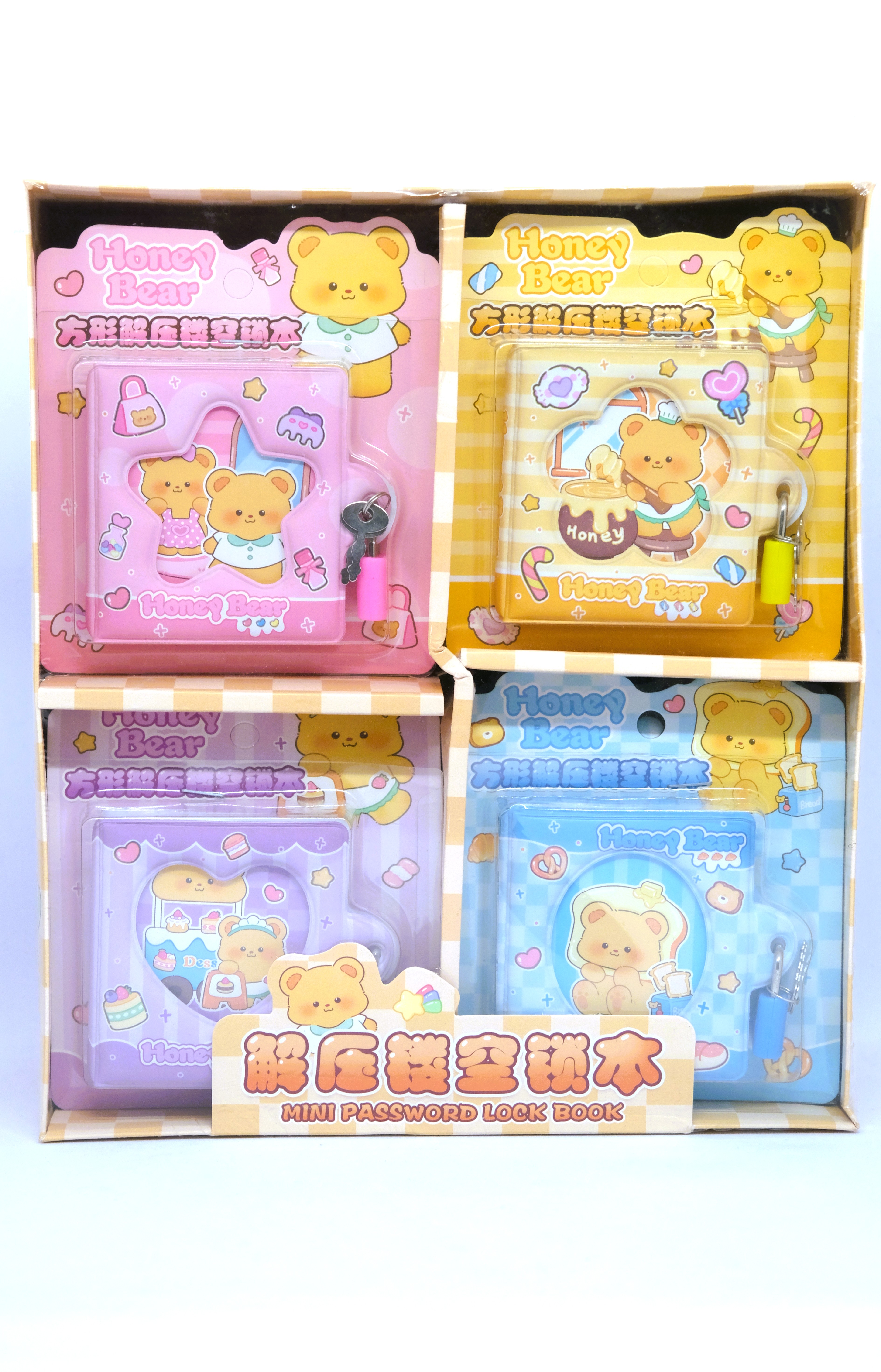 HONEY BEAR KİLİTLİ MİNİ DEFTER